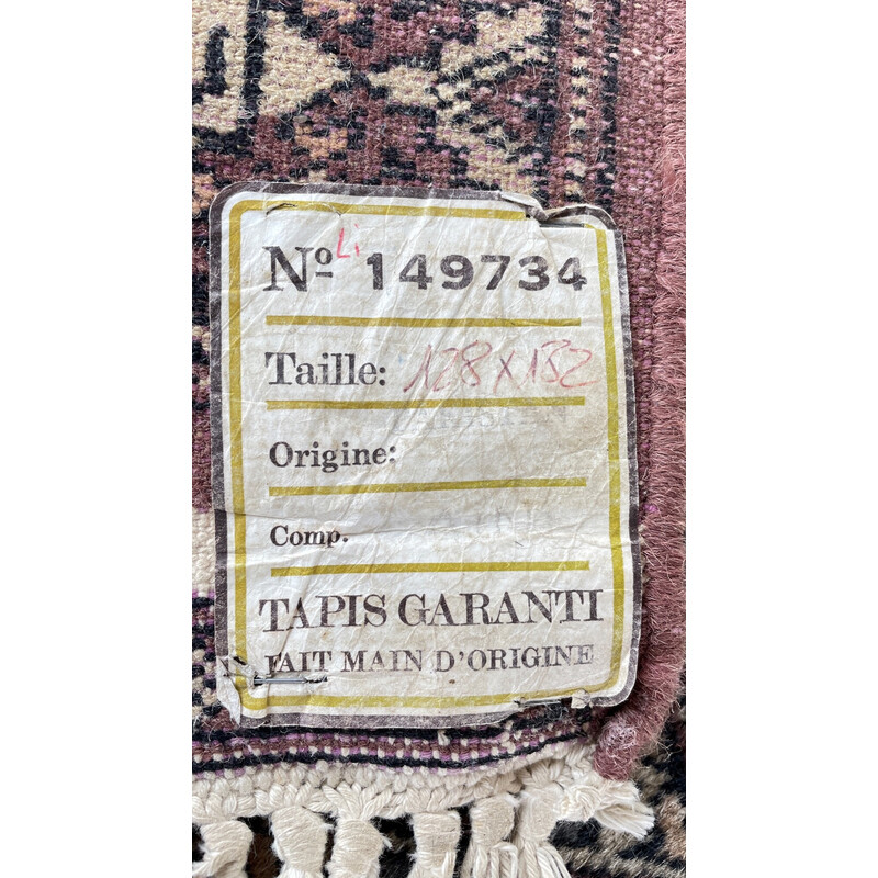 Vintage oriental rug Pakistan in pure wool velvet