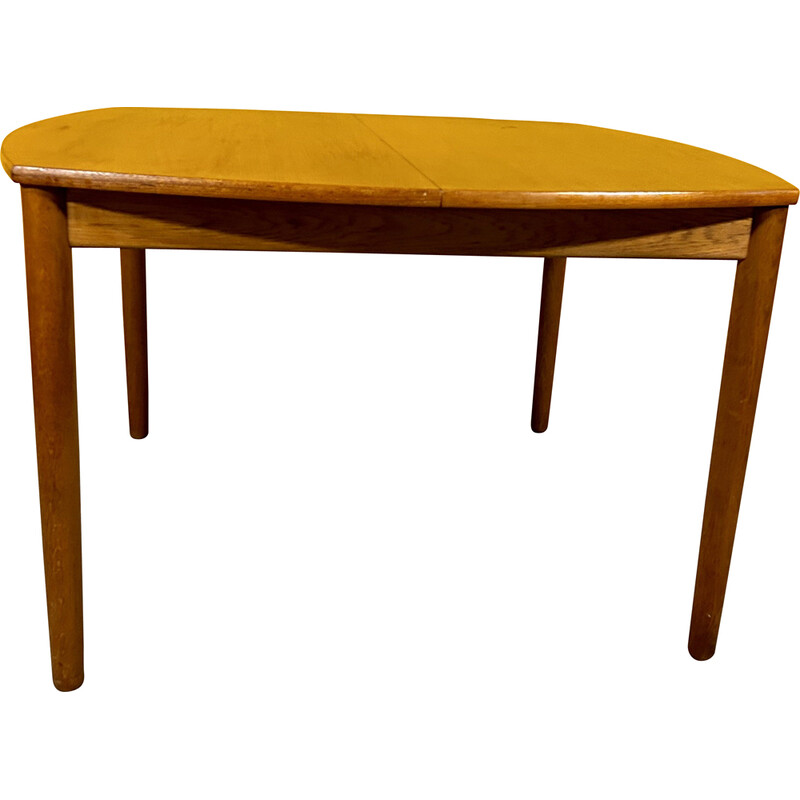 Danish vintage teak extendable dining table, 1960s