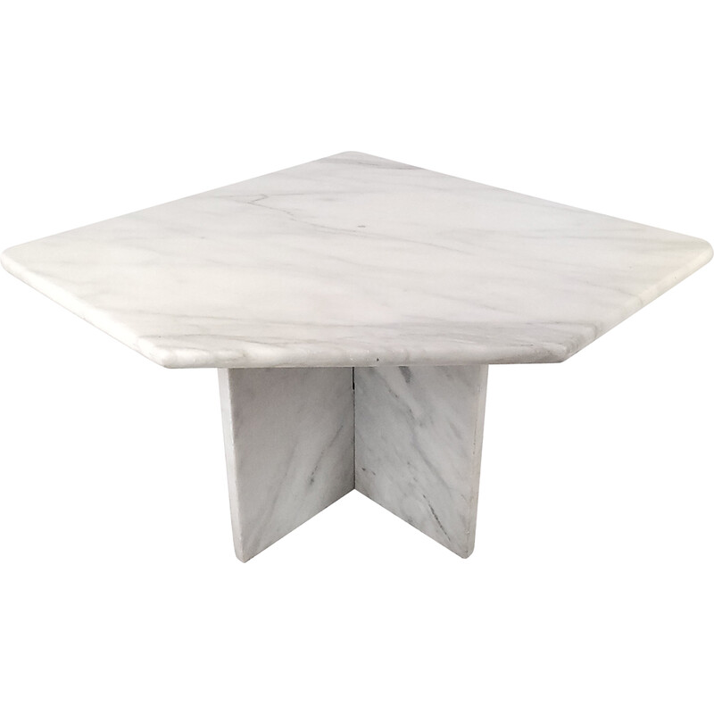 Tavolino in marmo vintage, anni '80
