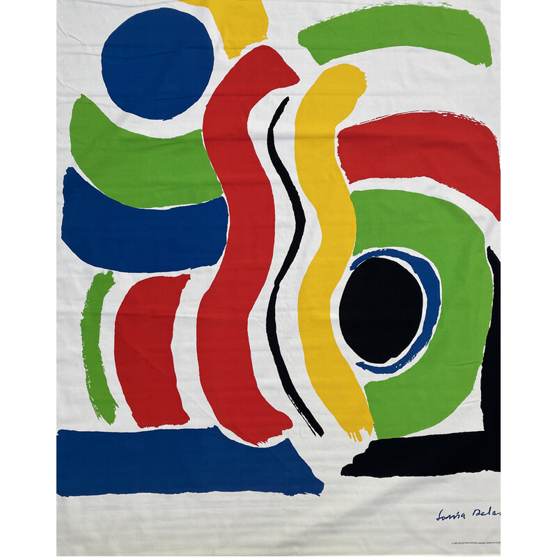 Serigrafía vintage "Jeux d'enfants" de Sonia Delaunay