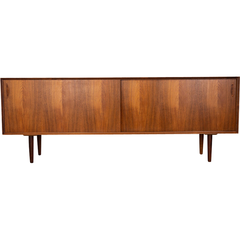 Vintage rosewood sideboard with two sliding doors, 1960s