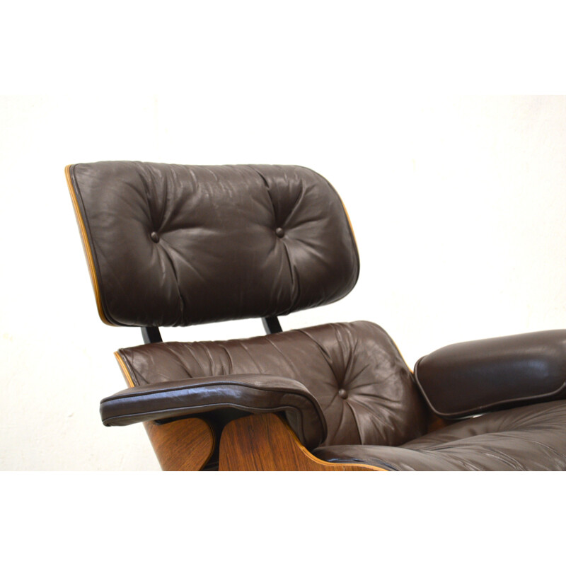 Herman Miller Rosewood lounge chair by Eames - 1970s