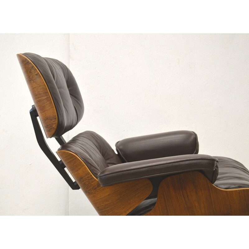 Herman Miller Rosewood lounge chair by Eames - 1970s