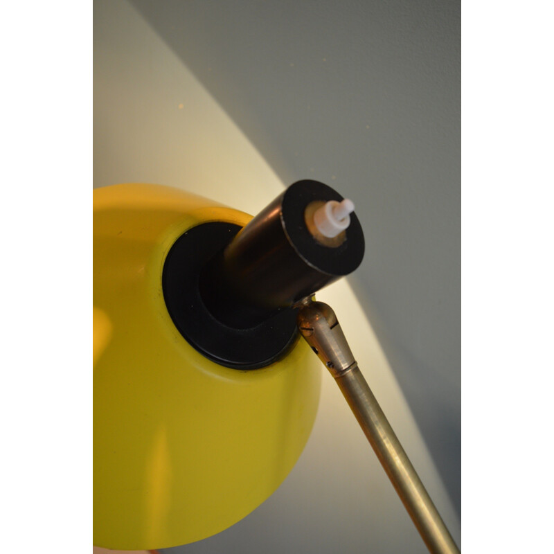 Yellow Stilux floor lamp - 1960s