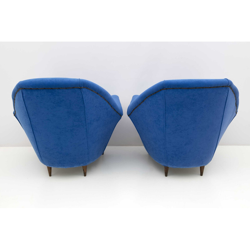 Pair of mid century Italian armchairs by Ico Parisi for Ariberto Colombo, 1950s