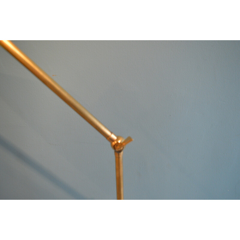 Yellow Stilux floor lamp - 1960s