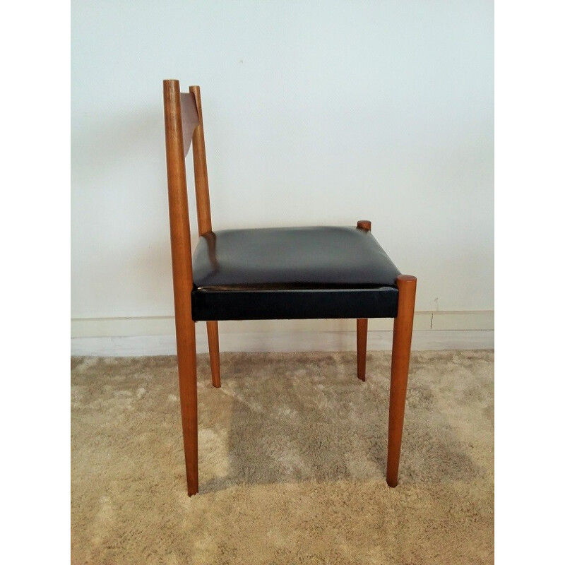 Suite de 4 chaises Silva Baumann en hêtre - 1960