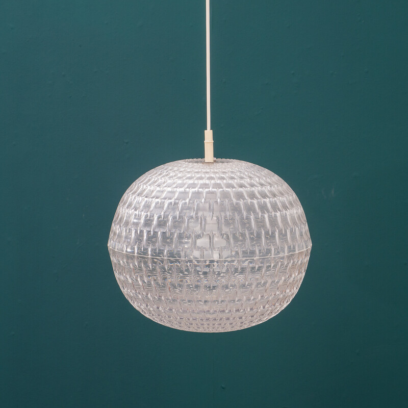 Vintage "diamond lamp" hanglamp van Aloys Gangkofner voor Ecro, 1970