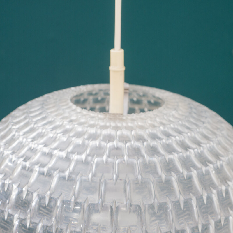 Vintage "diamond lamp" hanglamp van Aloys Gangkofner voor Ecro, 1970