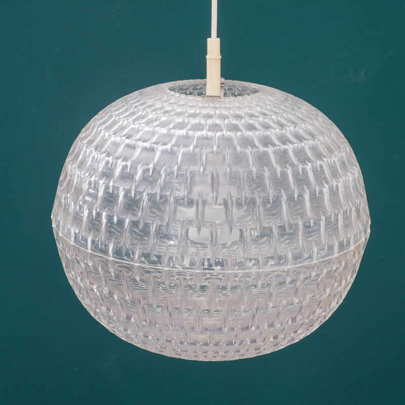 Lampada a sospensione vintage "diamond lamp" di Aloys Gangkofner per Ecro, anni '70