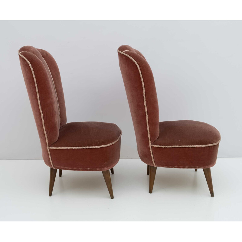 Pair of mid-century Italian armchairs by Gio Ponti for Isa Bergamo, 1950s