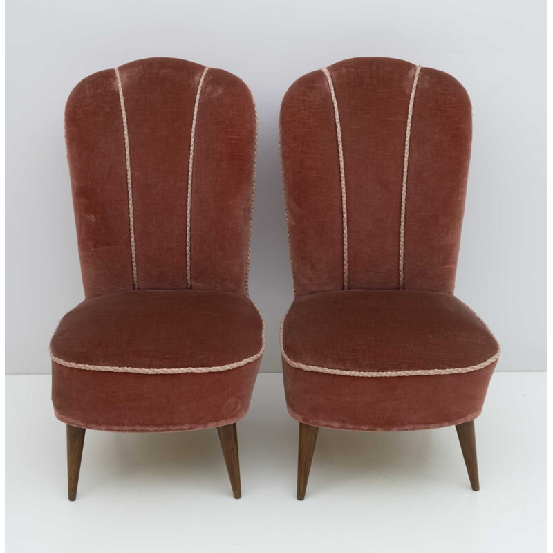 Par de poltronas italianas de meados do século por Gio Ponti para Isa Bergamo, 1950s