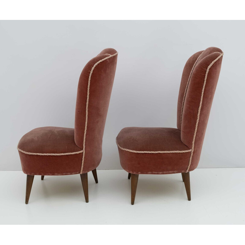 Pair of mid-century Italian armchairs by Gio Ponti for Isa Bergamo, 1950s