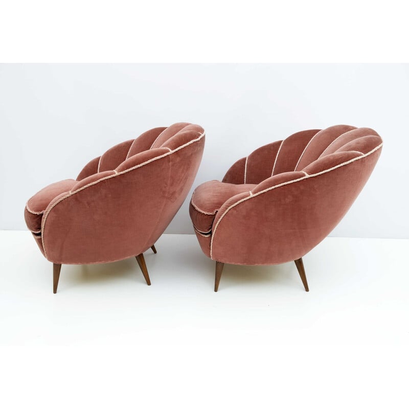 Paar mid-century Italiaanse fauteuils van Gio Ponti voor Isa Bergamo, 1950