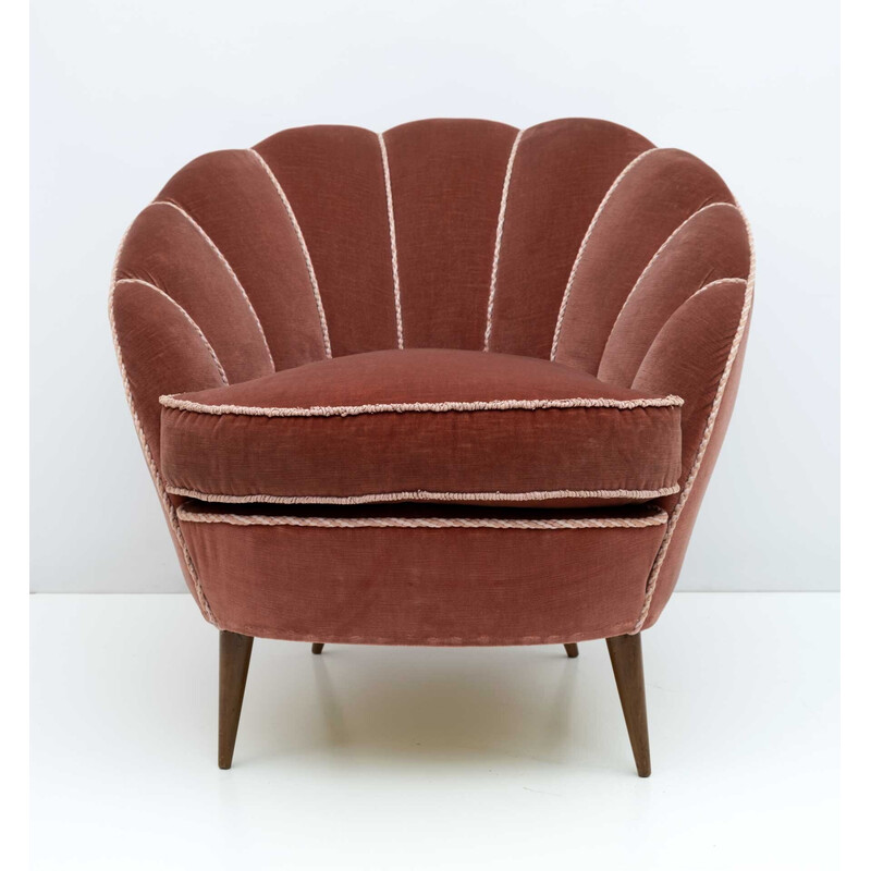 Ein Paar italienische Sessel aus der Mitte des Jahrhunderts von Gio Ponti für Isa Bergamo, 1950er Jahre