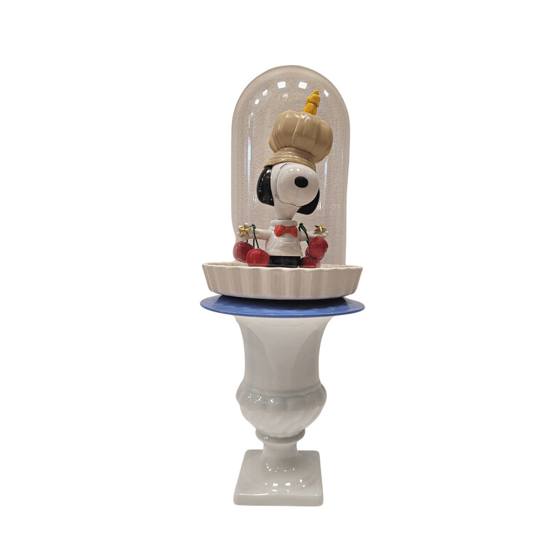 Vintage beeldhouwwerk "Snoopy Totem" door Christine Guiglio, Frankrijk