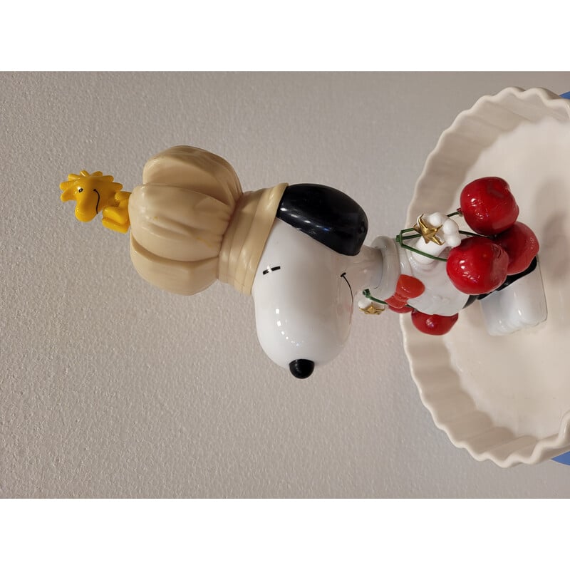 Sculpture vintage "Totem de Snoopy" par Christine Guiglio, France