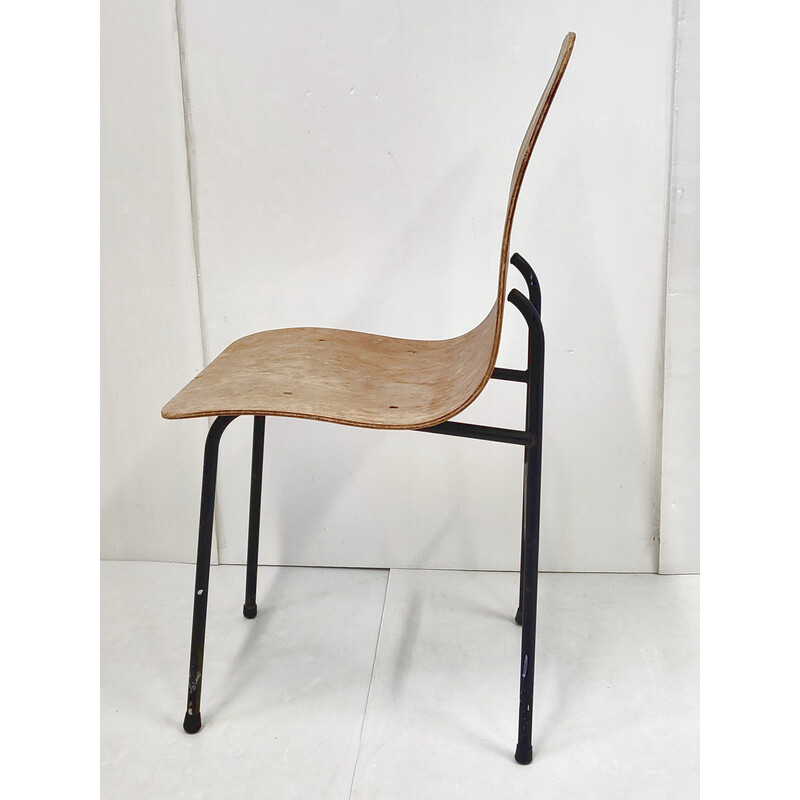 Vintage houten stoel, 1950