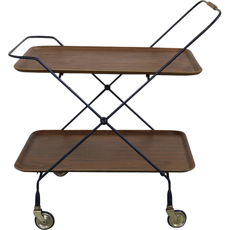 Vintage serving trolley for Åry Fanérprodukter Nybro, 1960s