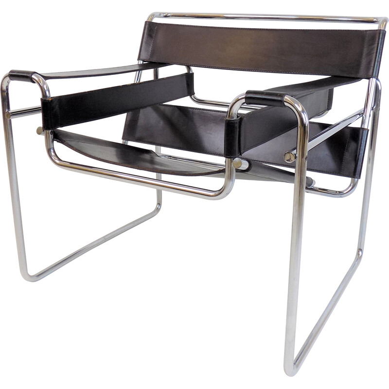 Vintage Gavina B3 Wassily armchair by Marcel Breuer