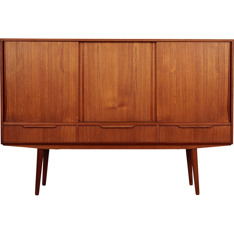 Credenza danese vintage in teak di E.W. Bach, anni '60