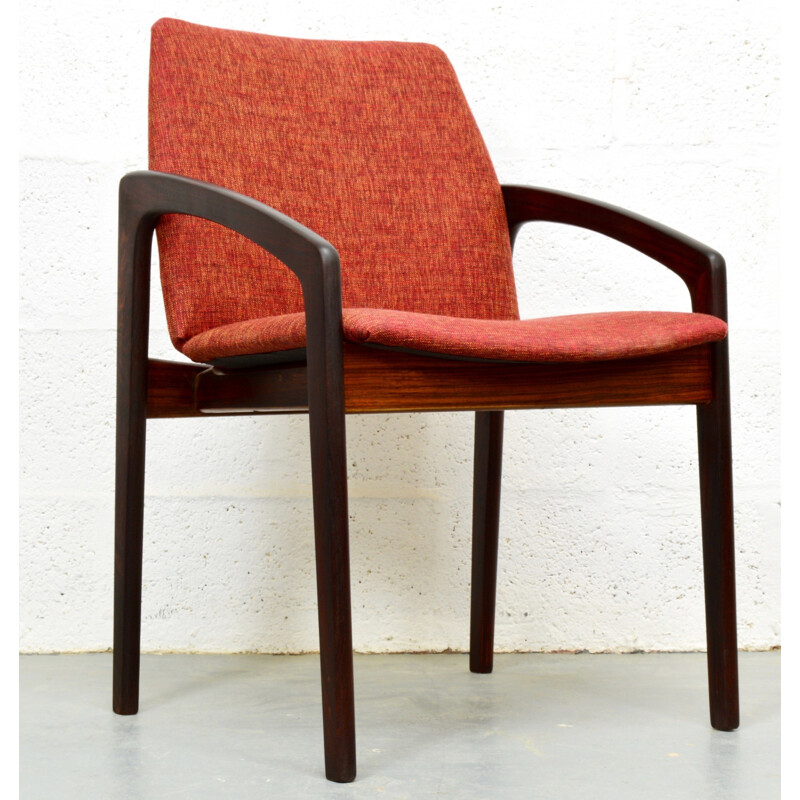 Set of 4 mid century rosewood Danish chairs by Kai Kristiansen - 1960s