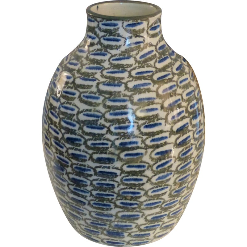 Vintage earthenware floor vase, 1960