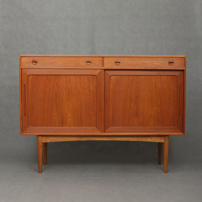 Danish teak sideboard with oak base - 1950s