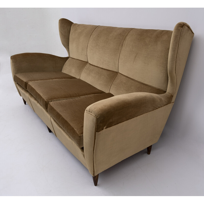 Mid-century Italian high back sofa by Gio Ponti, 1950s