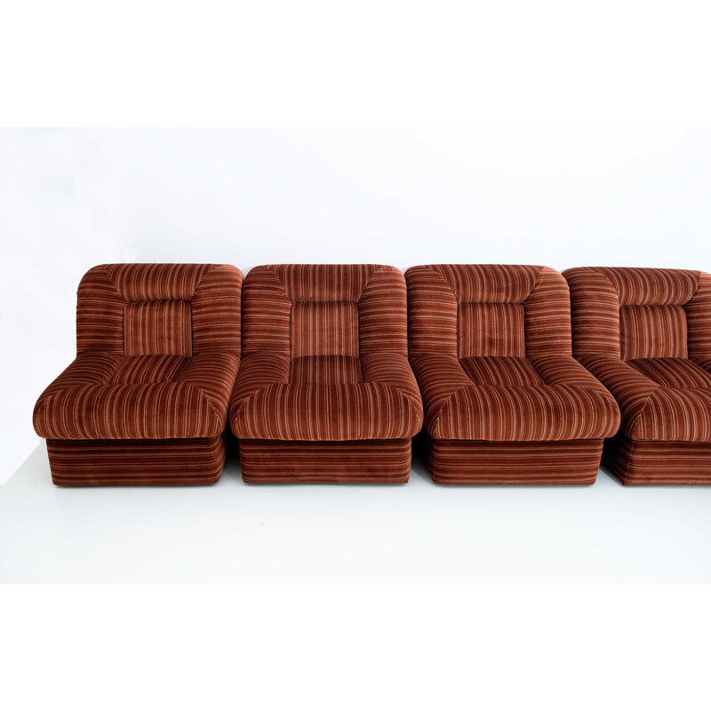 Vintage Italian velvet living room set, 1970s