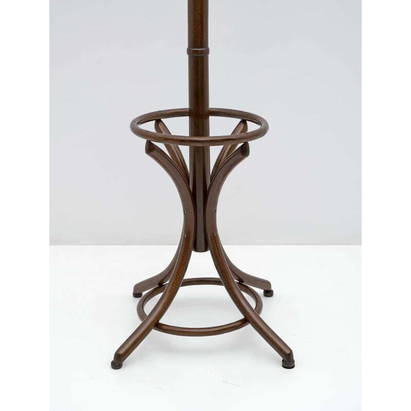 Art Nouveau vintage perchas con paragüero por Thonet