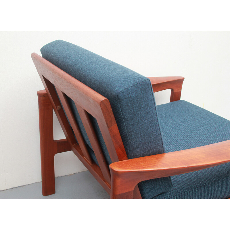 Vintage armchair teka by Arne Wahl Iversen for Komfort, Denmark 1960s