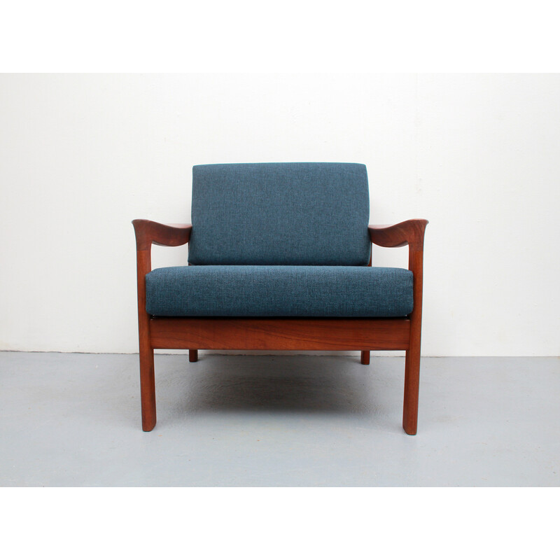 Fauteuil vintage teka par Arne Wahl Iversen pour Komfort, Danemark 1960