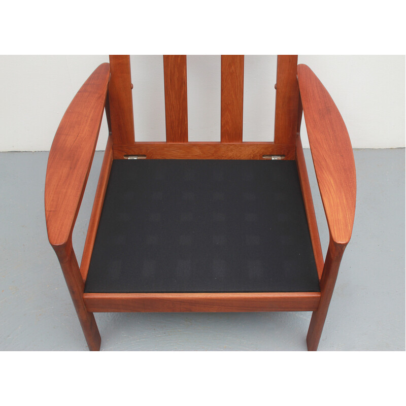 Vintage armchair teka by Arne Wahl Iversen for Komfort, Denmark 1960s