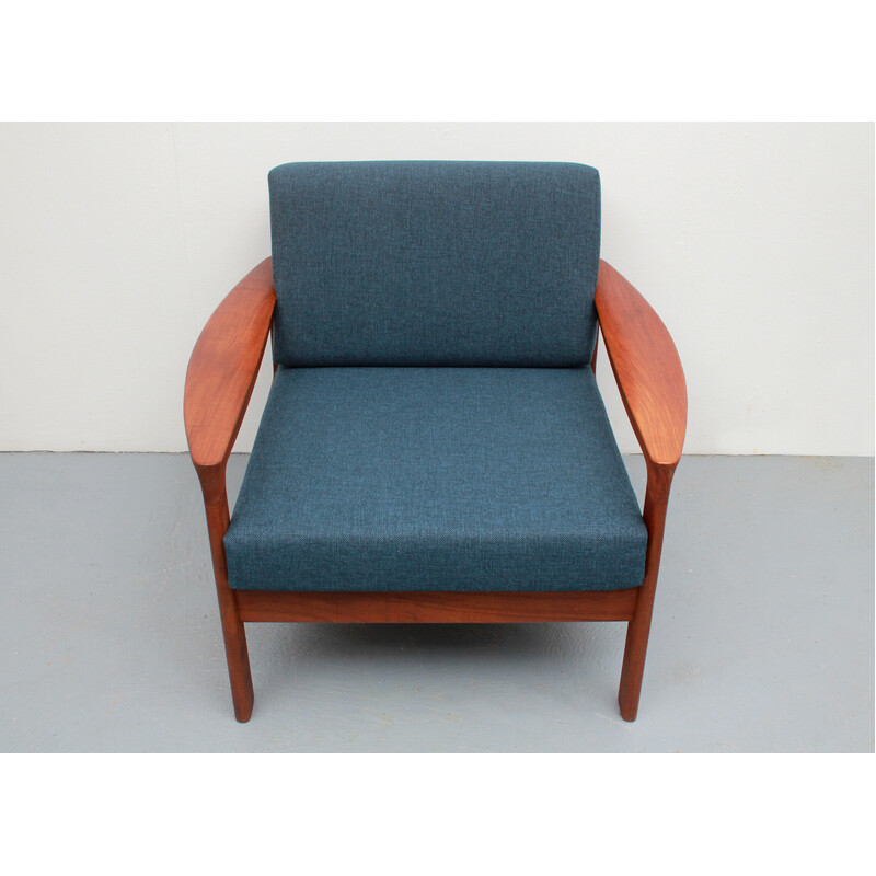 Fauteuil vintage teka par Arne Wahl Iversen pour Komfort, Danemark 1960