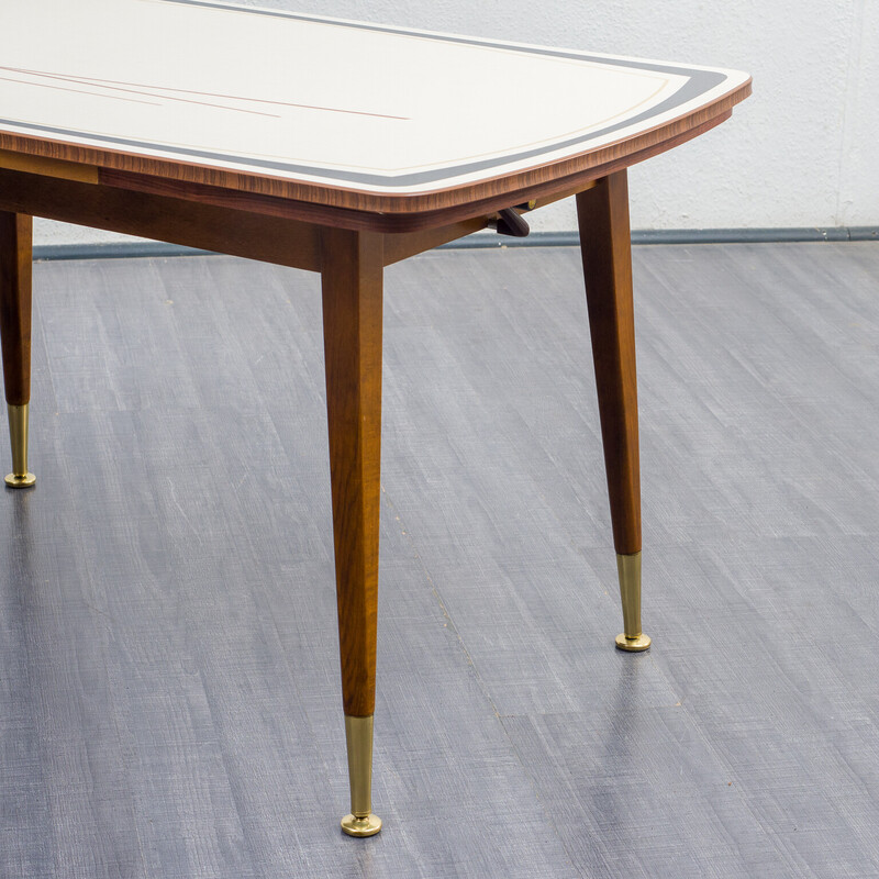 Vintage height adjustable and extendable dining table, 1950s
