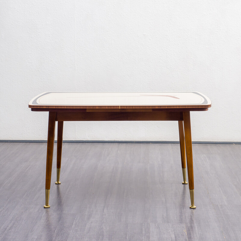 Vintage height adjustable and extendable dining table, 1950s