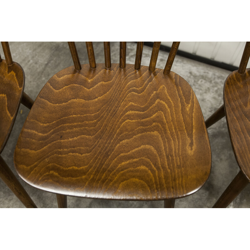 Set of 4 vintage Scandinavian chairs Menuet by Baumann, 1980s