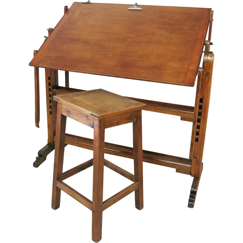Vintage Portuguese Drawing Table - 1930s