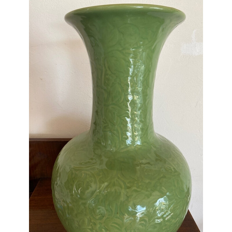 Vintage celadon vase, China