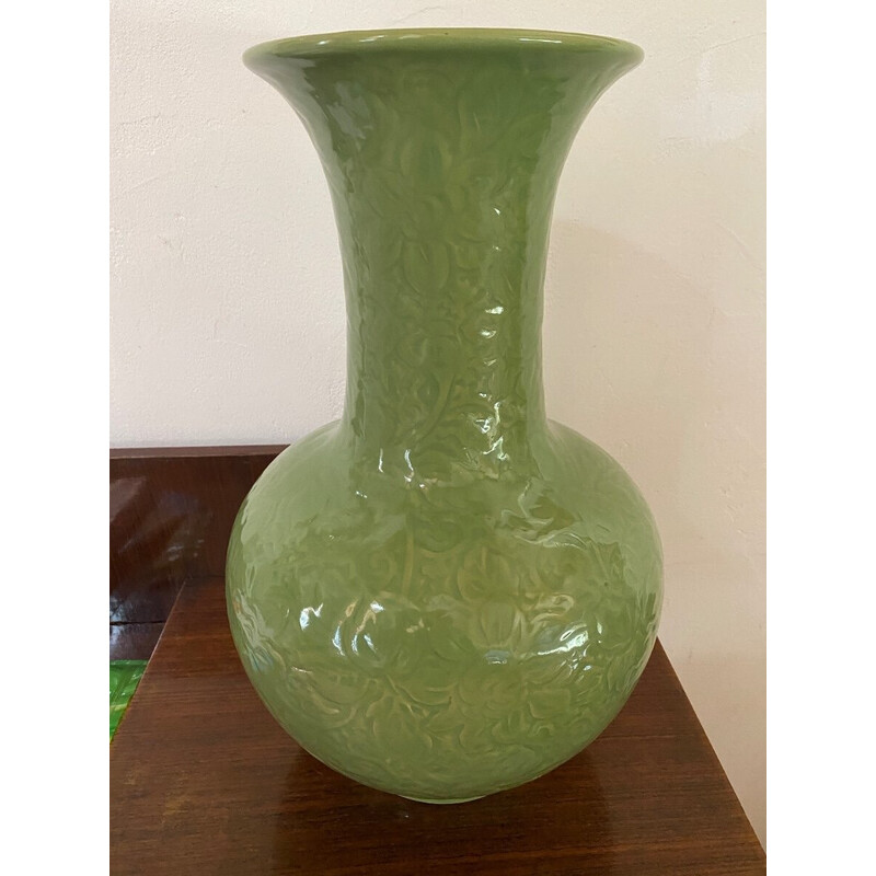 Vintage celadon vase, China