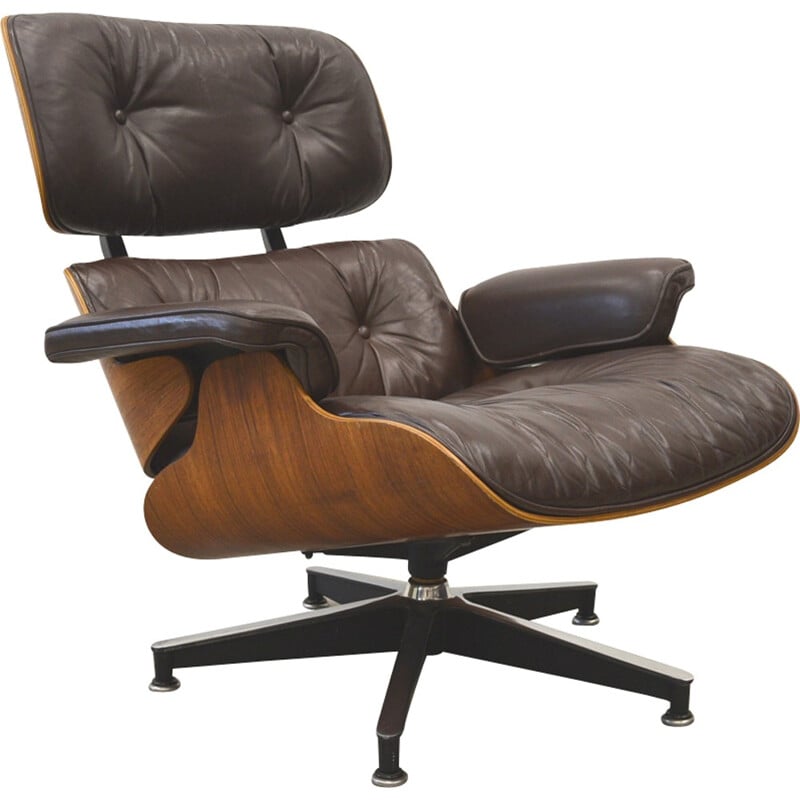 Herman Miller Rosewood lounge chair by Eames - 1970s