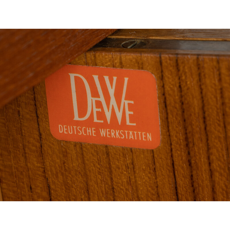 Vintage teakhouten boekenkast voor DeWe, Duitsland 1960