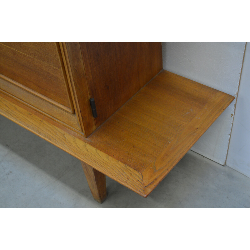 Vintage oak sideboard by Colette Gueden, France 1947