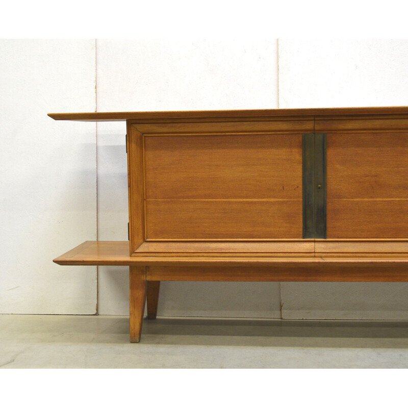 Vintage oak sideboard by Colette Gueden, France 1947