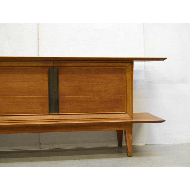 Vintage oak sideboard by Colette Gueden, France 1947