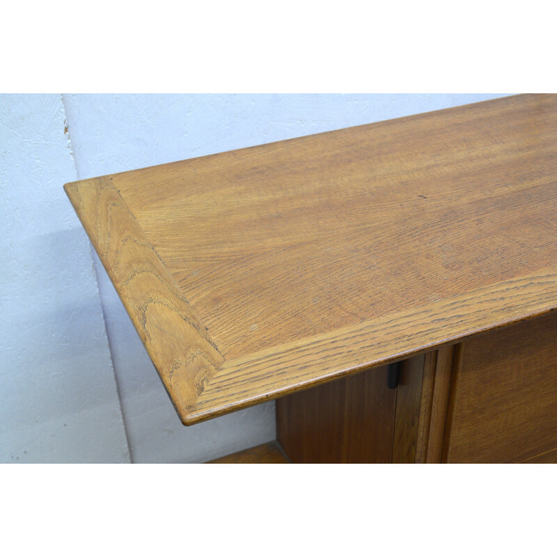 Vintage oak sideboard by Colette Gueden, France 1947