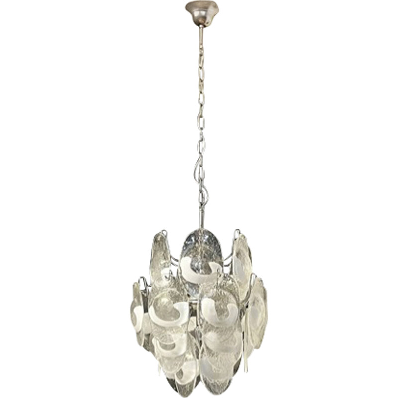 Vintage Italian chandelier in Murano glass