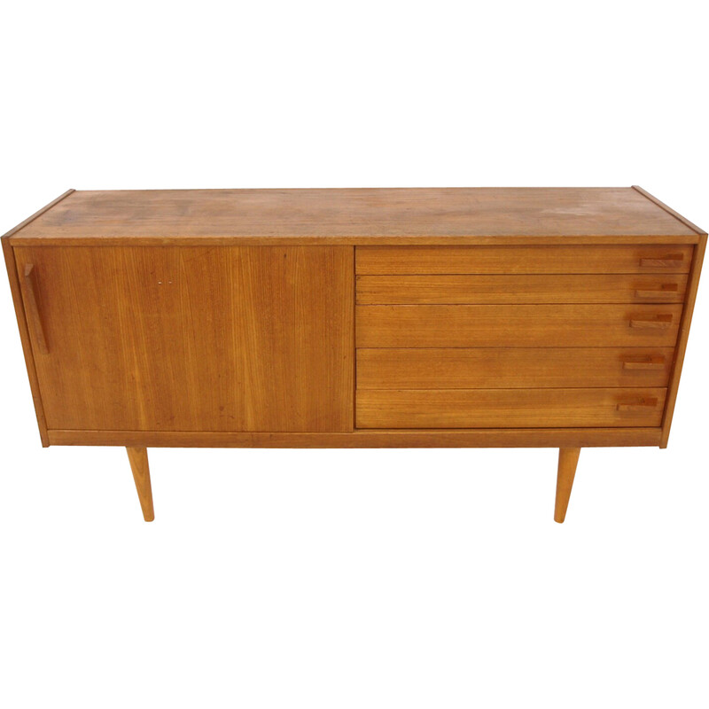 Vintage Scandinavische enfilade "Mini" in teak door Yngve Ekström voor Troeds Bjärnum, Zweden 1960