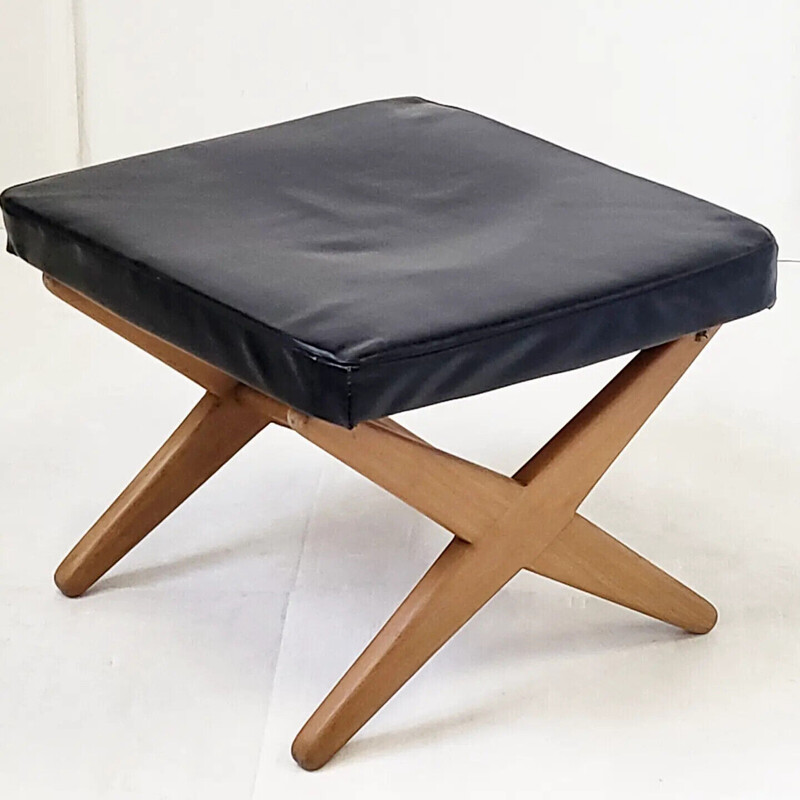 Vintage Scandinavian teak stool, 1960